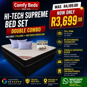 Hi-Tech Supreme Double Bed Combo
