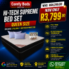 Hi-Tech Supreme Queen Size Bed Set Combo