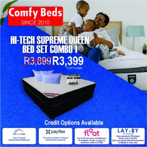 high tech supreme queen bed set combo post