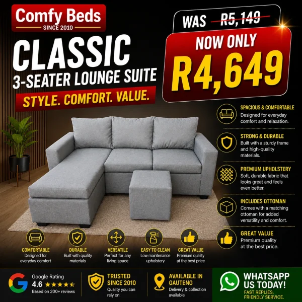 Classic 3-Seater Lounge Suite