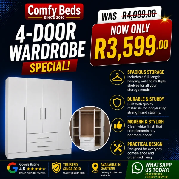 4-Door Wardrobe