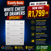 Chest of Drawers - White