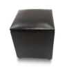 Faux Leather Ottoman