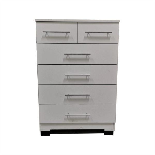 white chest of drawers