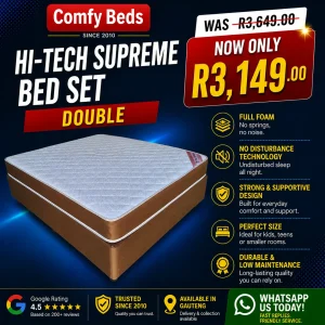 Hi-Tech Supreme Bed Set - Double Bed
