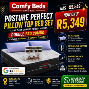 Posture Perfect Pillow Top Double Bed Combo