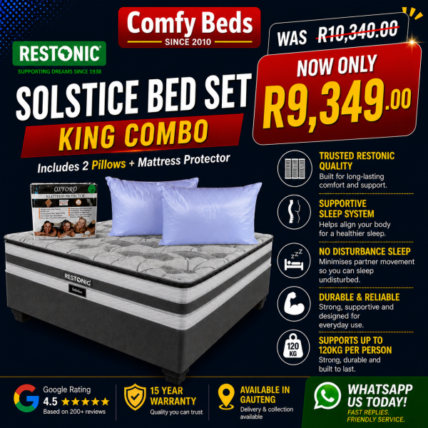 Restonic Solstice Bed Set - King Combo