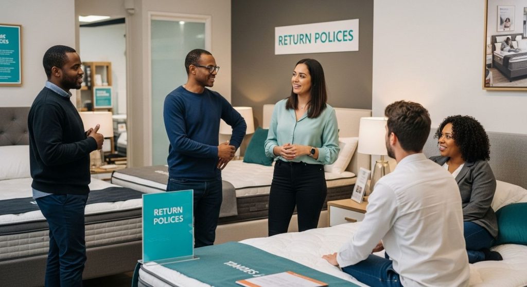mattress return policies showroom