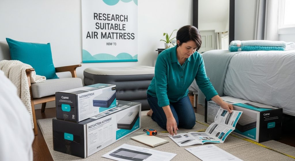 air mattress research setup