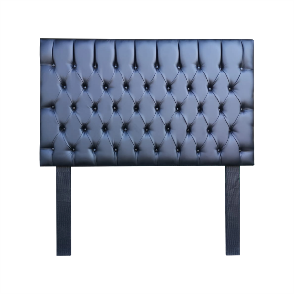 Pleated Headboard with Buttons-King