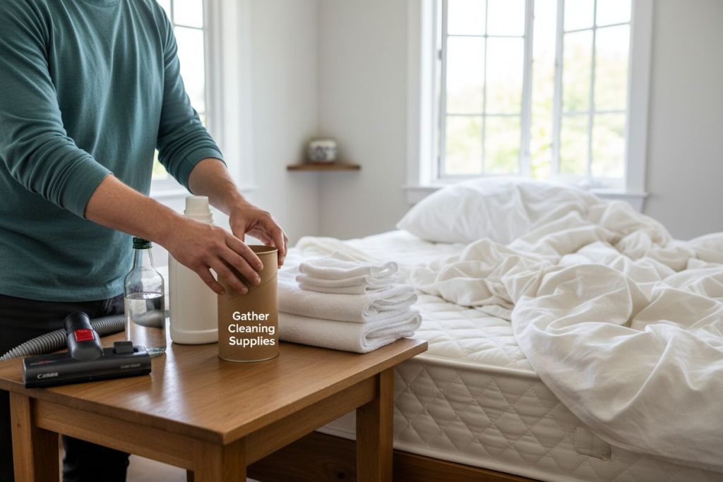 mattress cleaning supplies process