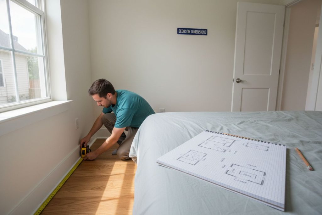 bedroom furniture measuring
