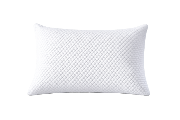 Oxford Quilted Memory Foam Pillow unpacked